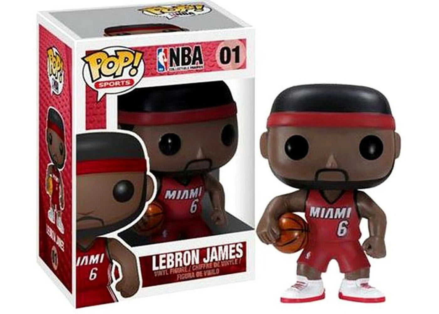 Funko Pop! Sports NBA LeBron James Heat Figure #01