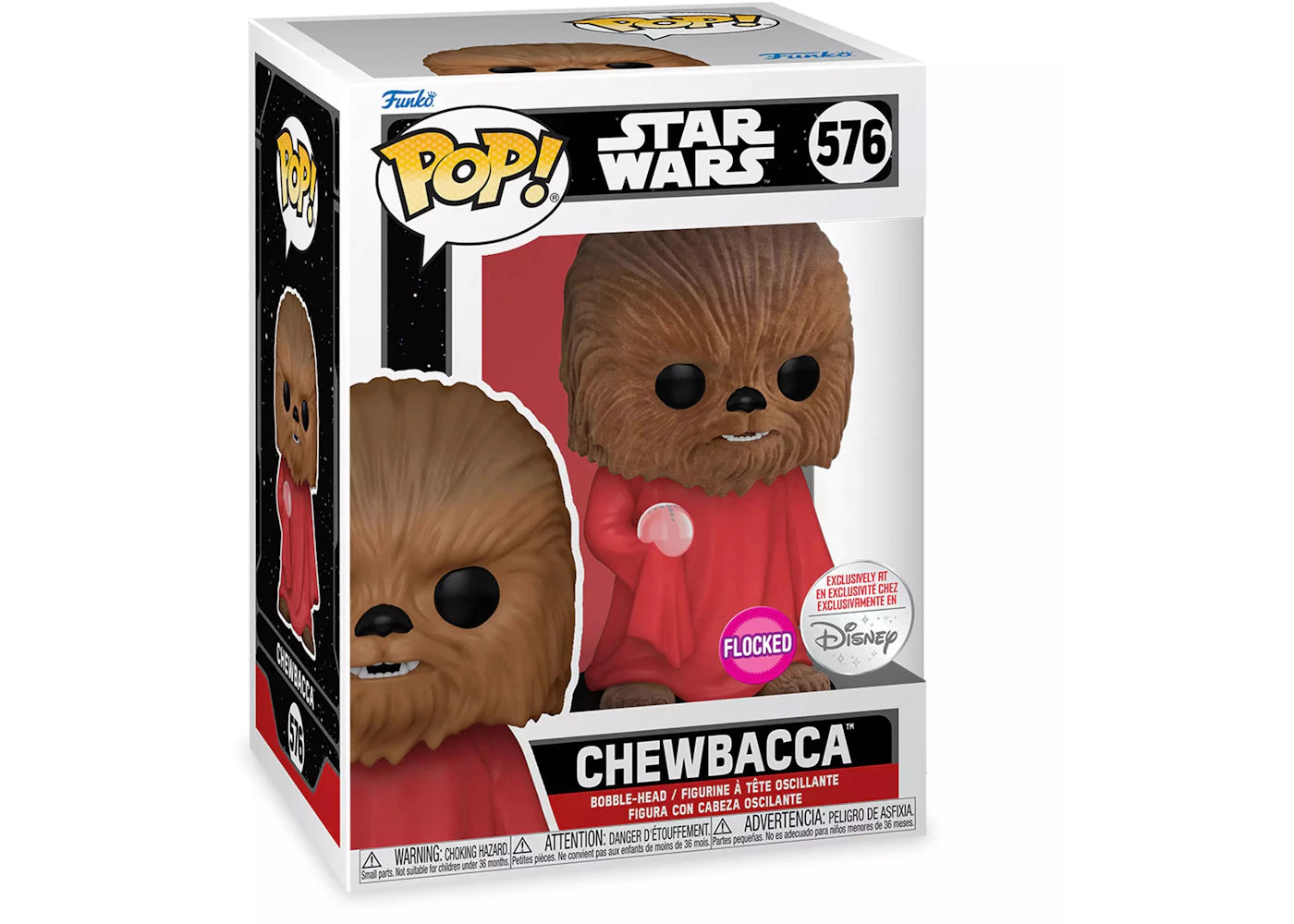 Funko Pop! Star Wars Chewbacca Flocked Disney Exclusive Figure #576