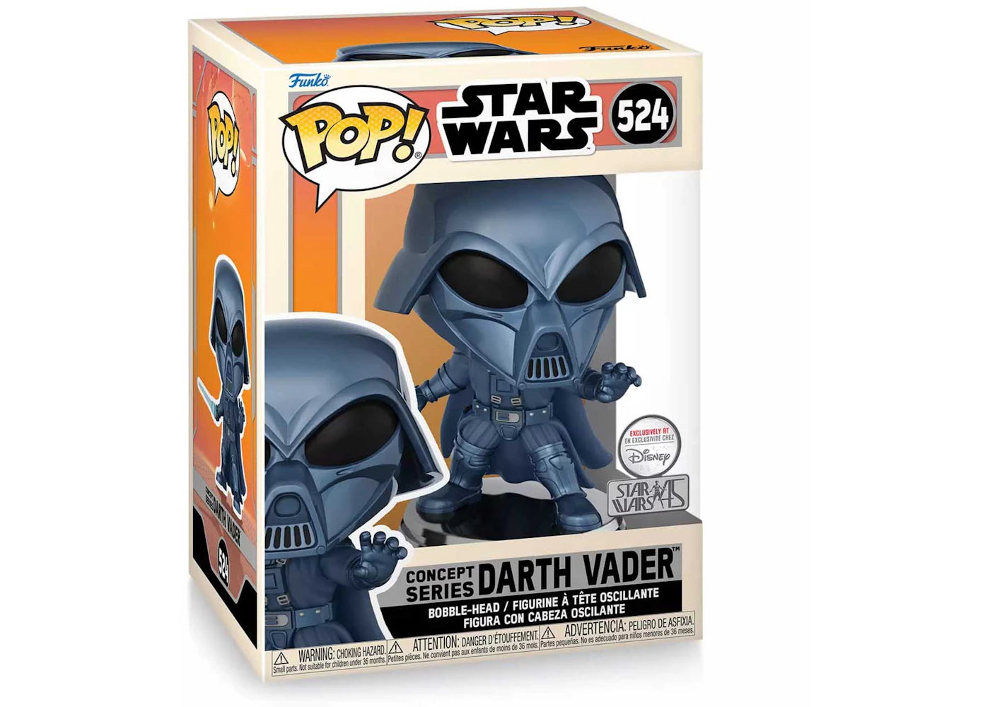 Funko Pop! Star Wars Concept Series Darth Vader Star Wars 45th Anniversary Disney Exclusive Figure #524