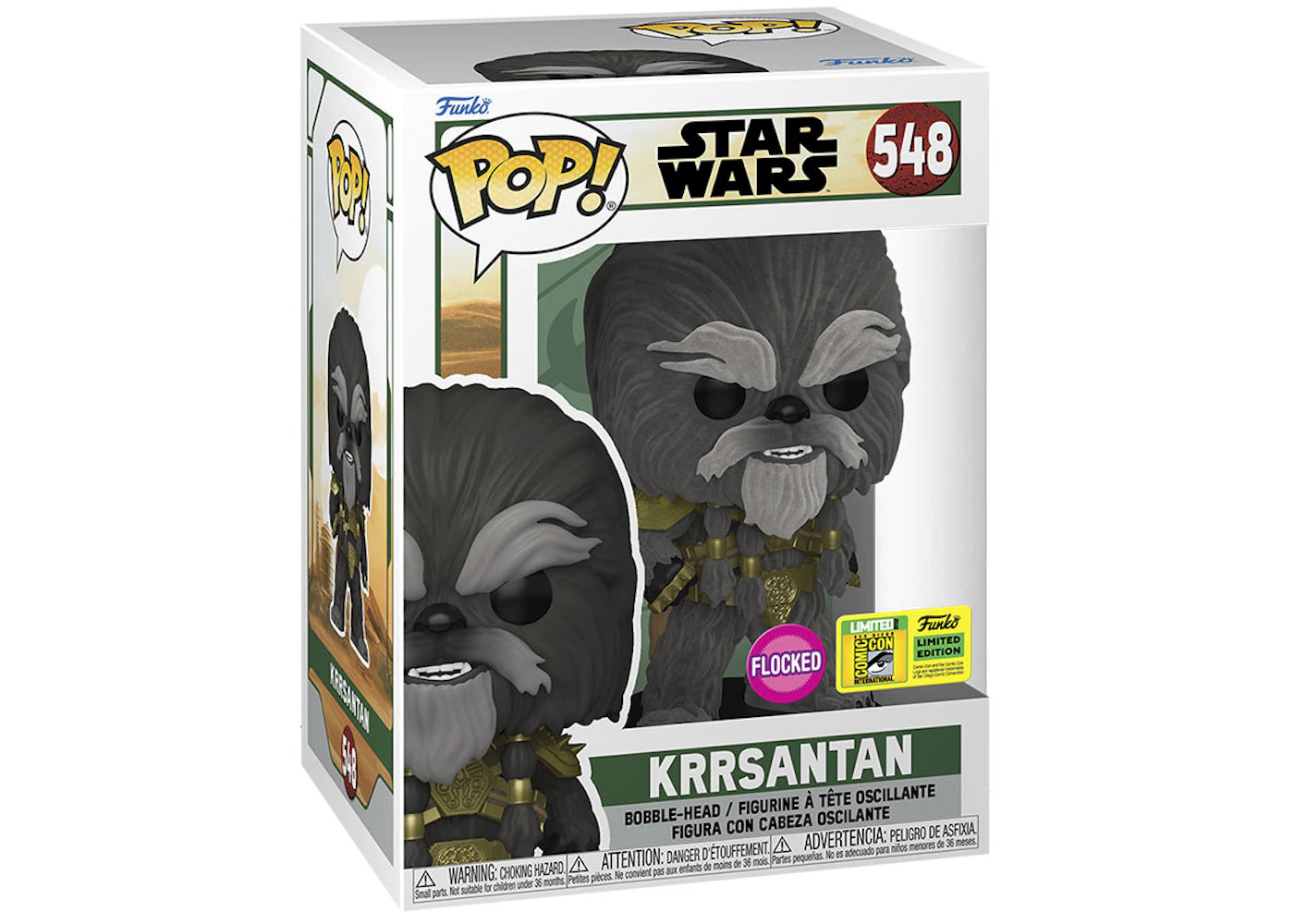 Funko Pop! Star Wars Krrsantan Flocked 2022 SDCC Exclusive Figure #548