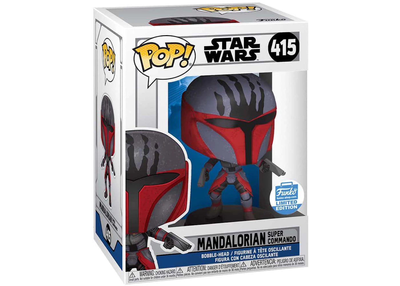 Funko Pop! Star Wars Mandalorian Super Commando Funko Shop Exclusive Figure #415