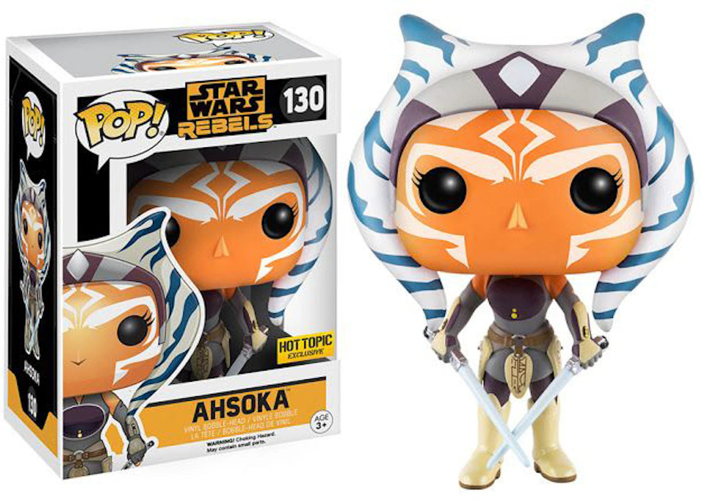 Funko Pop! Star Wars Rebels Ahsoka Hot Topic Exclusive Bobble-Head #130