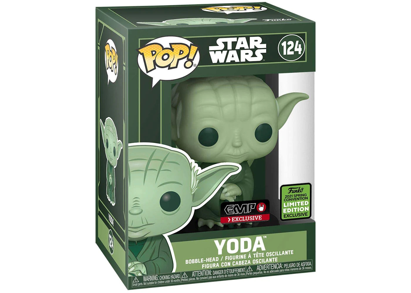 Funko Pop! Star Wars Yoda Bobble-Head EMP 2021 Spring Convention Limited Edition Exclusive Figure #124