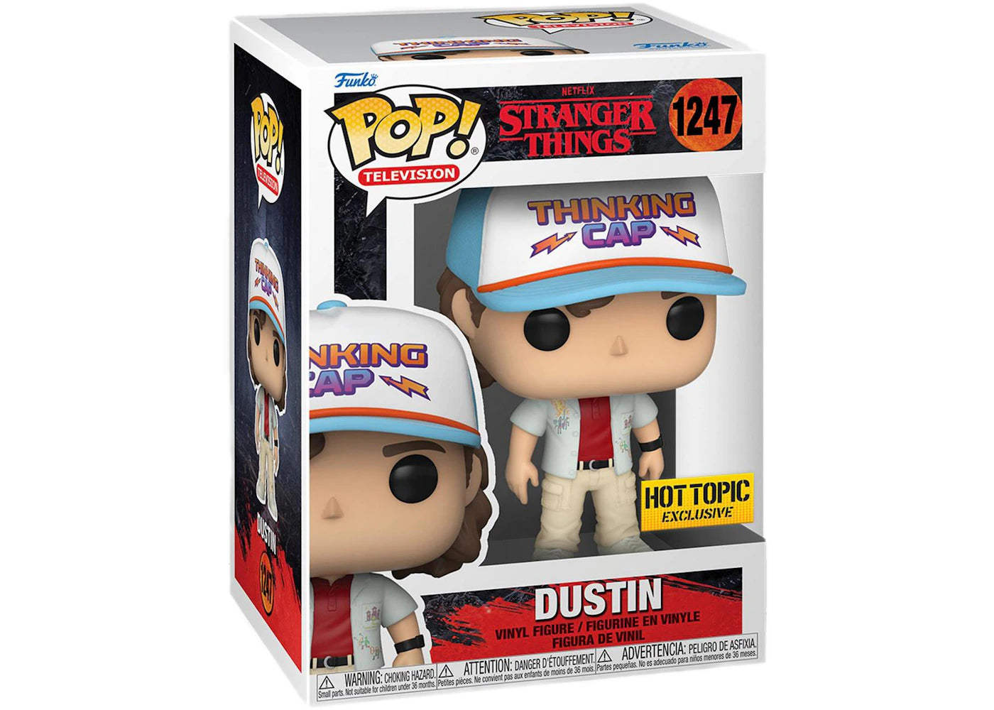 Funko Pop! Television Netflix Stranger Things Dustin Hot Topic Exclusive Figure #1247