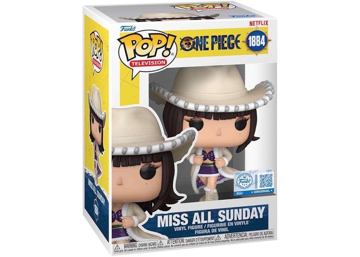 Figure #1884 Pop! Television One Piece Miss All Sunday (Live Action)