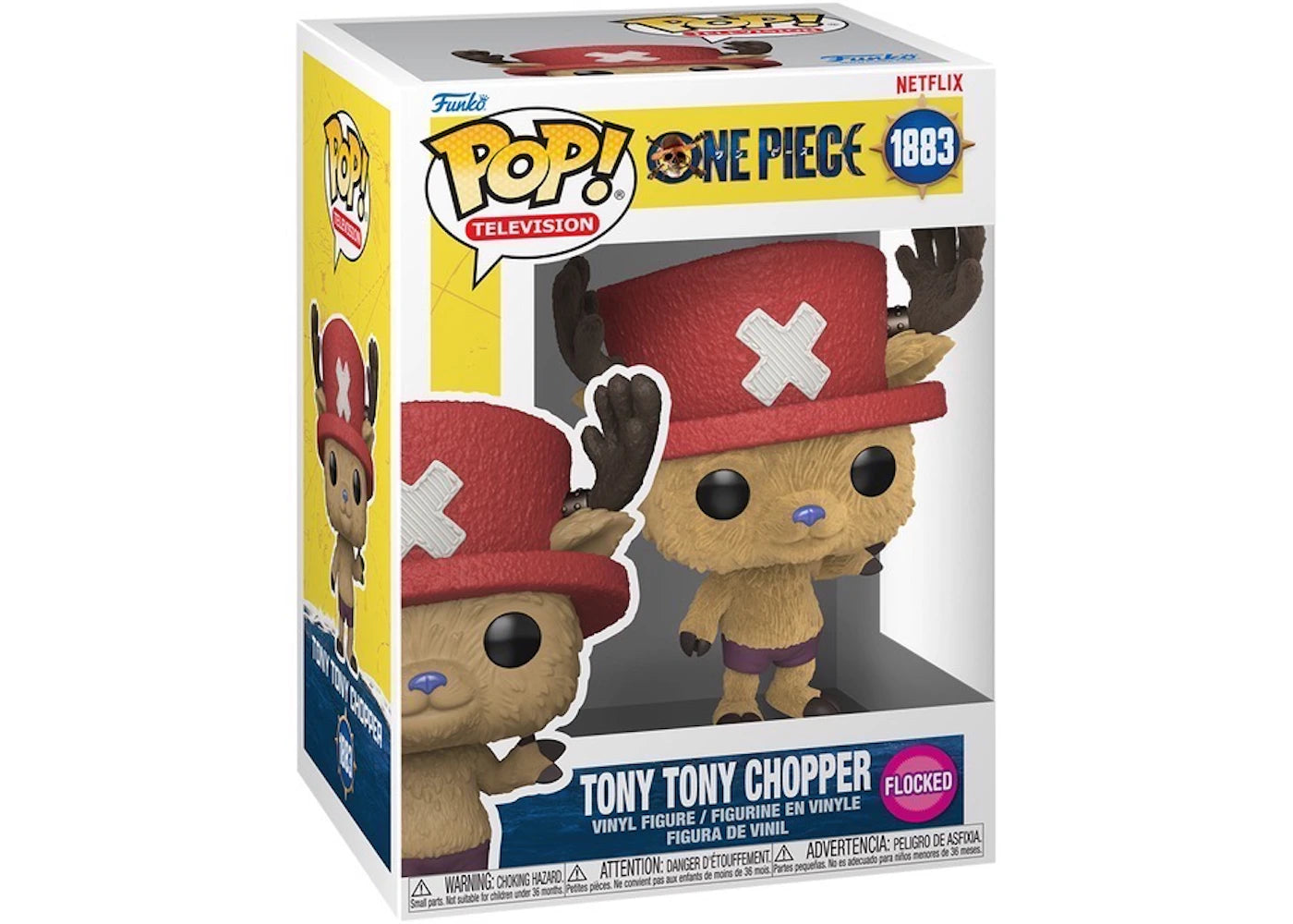 Figure #1883 Pop! Television One Piece Tony Tony Chopper Flocked (Live Action)