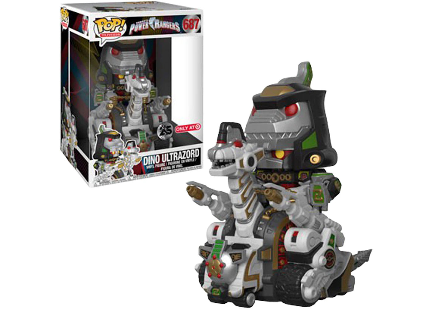Funko Pop! Television Power Rangers Mighty Morphin Dino Ultrazord Target Exclusive 10 Inch Figure #687