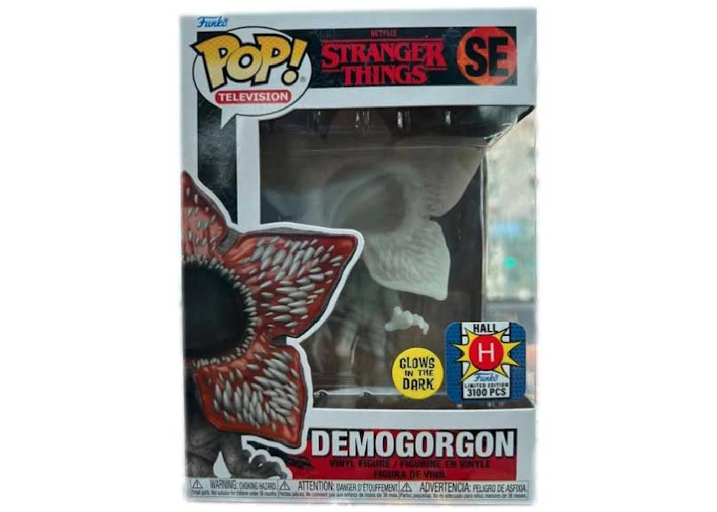 Funko Pop! Television Stranger Things Demogorgon GITD White Hall H Exclusive SE (LE 3100)