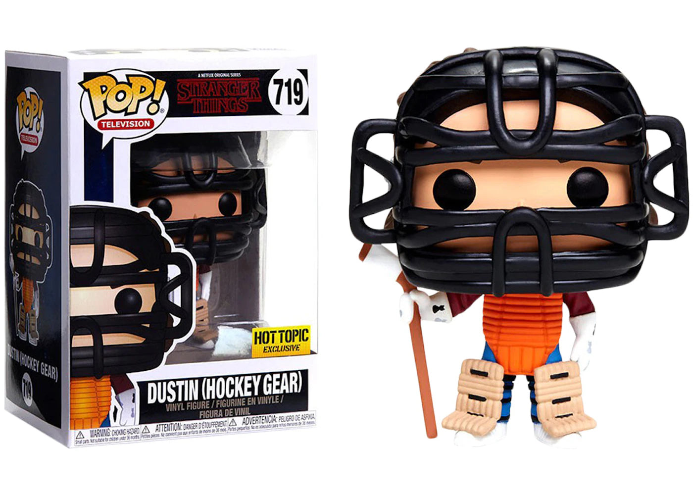 Funko Pop! Television Stranger Things Dustin (Hockey Gear) Hot Topic Exclusive Figure #719