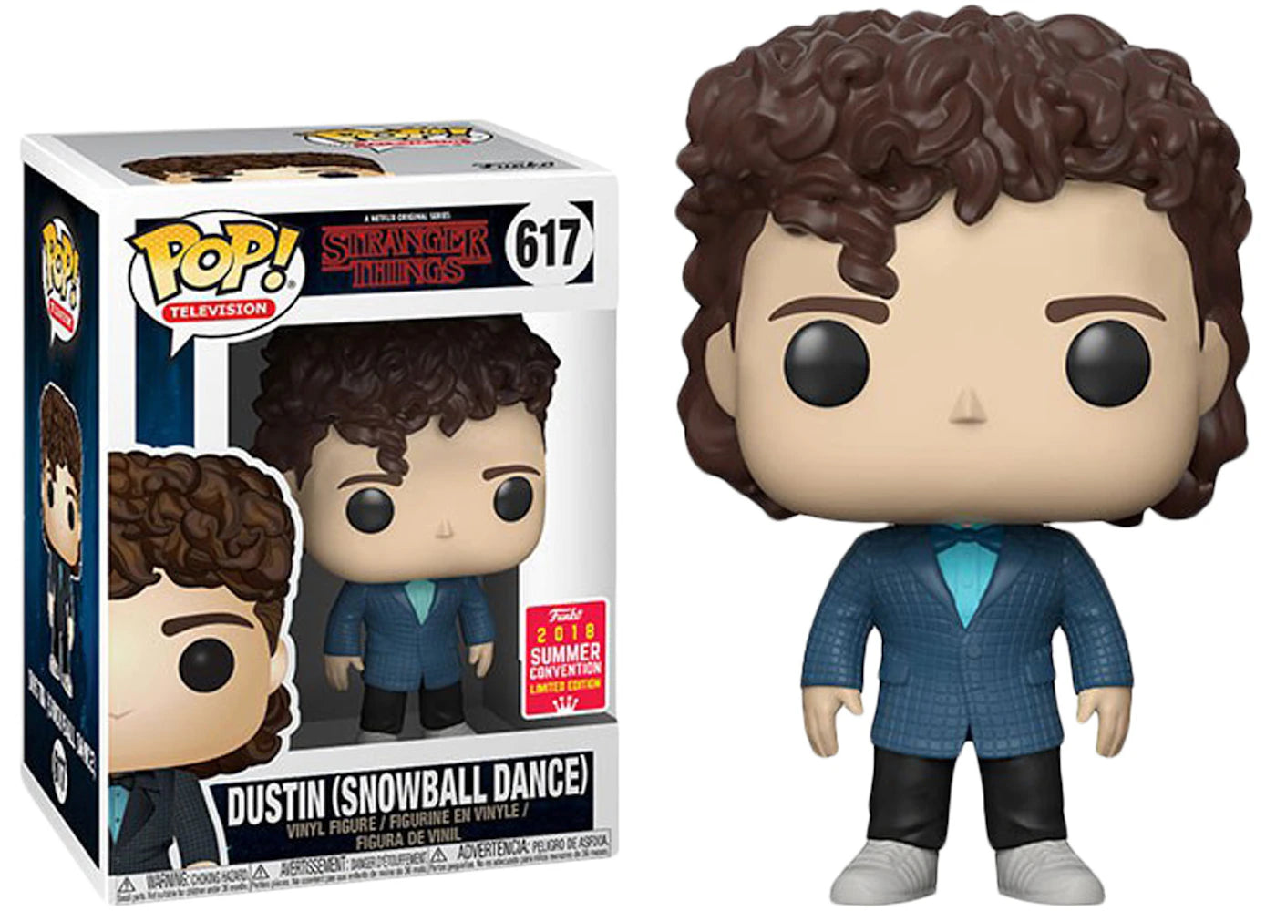 Funko Pop! Television Stranger Things Dustin (Snowball Dance) Summer Convention Exclusive Figure #617