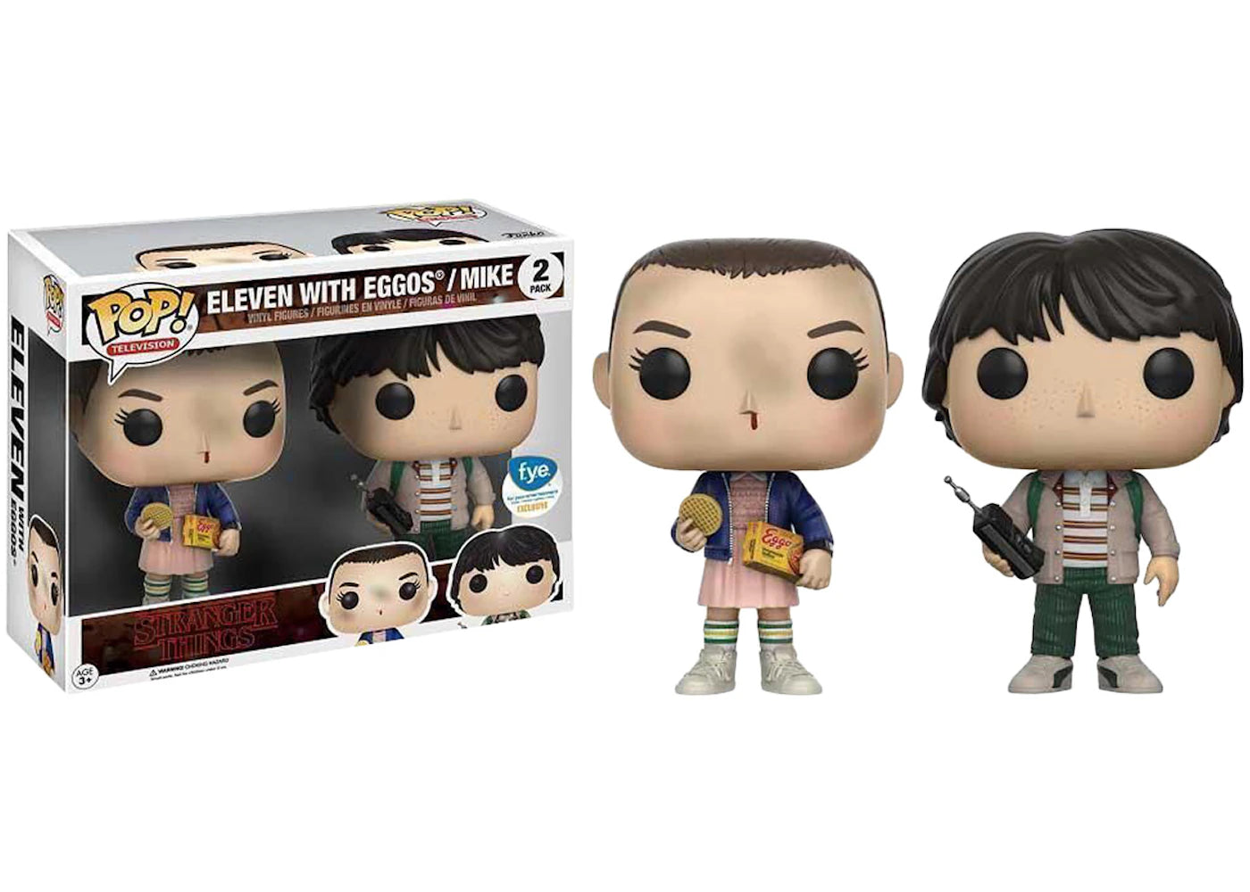 Funko Pop! Television Stranger Things Eleven with Eggos & Mike FYE Exclusive 2 Pack
