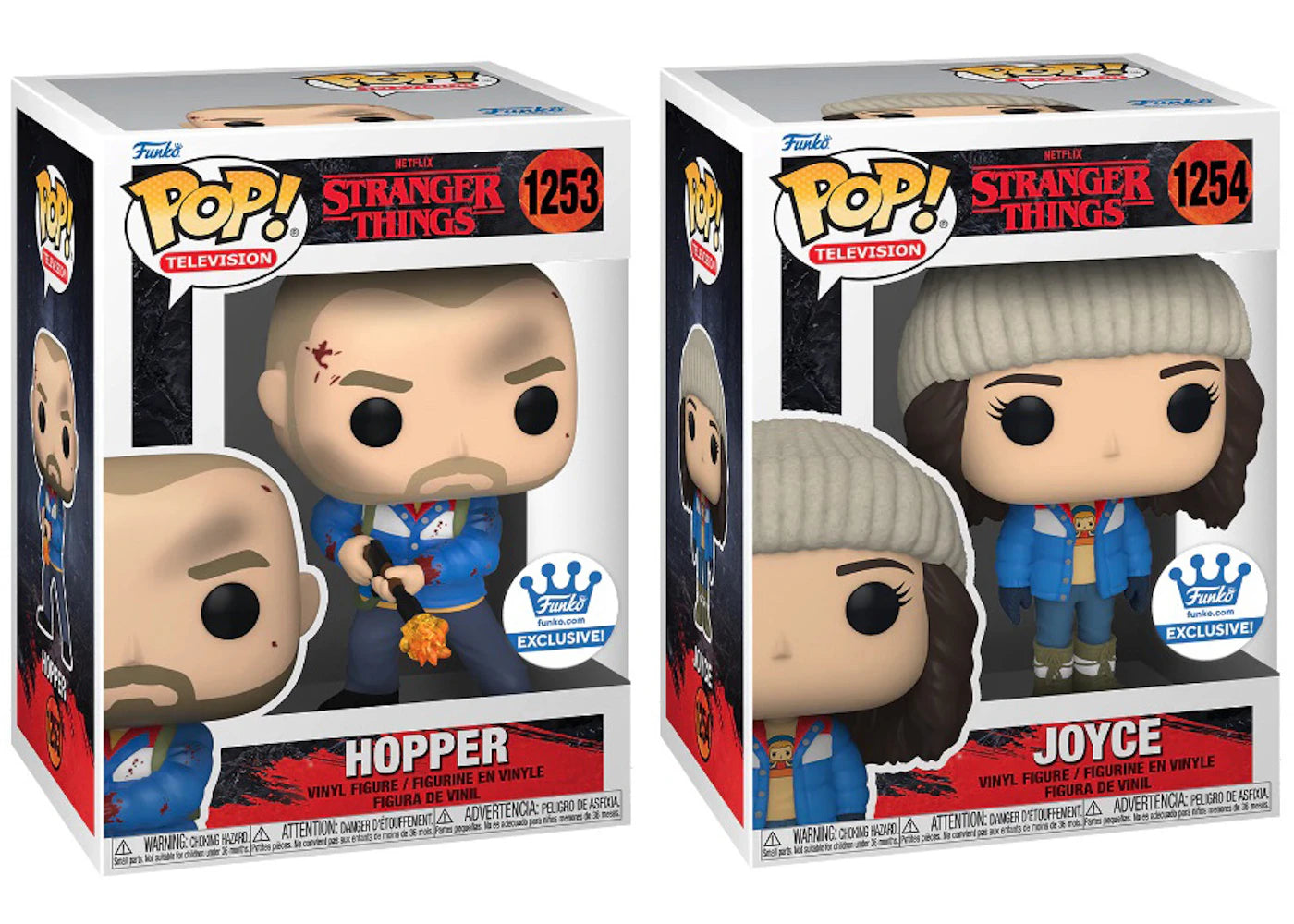 Funko Pop! Television Stranger Things Season 4 Joyce & Hopper Funko Shop Exclusive 2-Pack