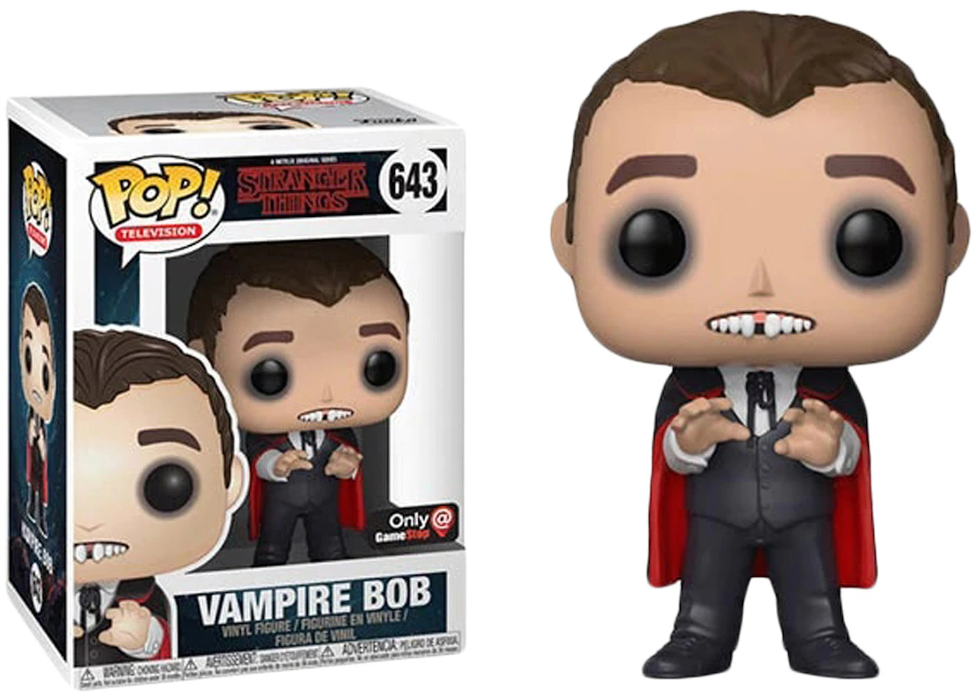 Funko Pop! Television Stranger Things Vampire Bob Gamestop Exclusive Figure #643