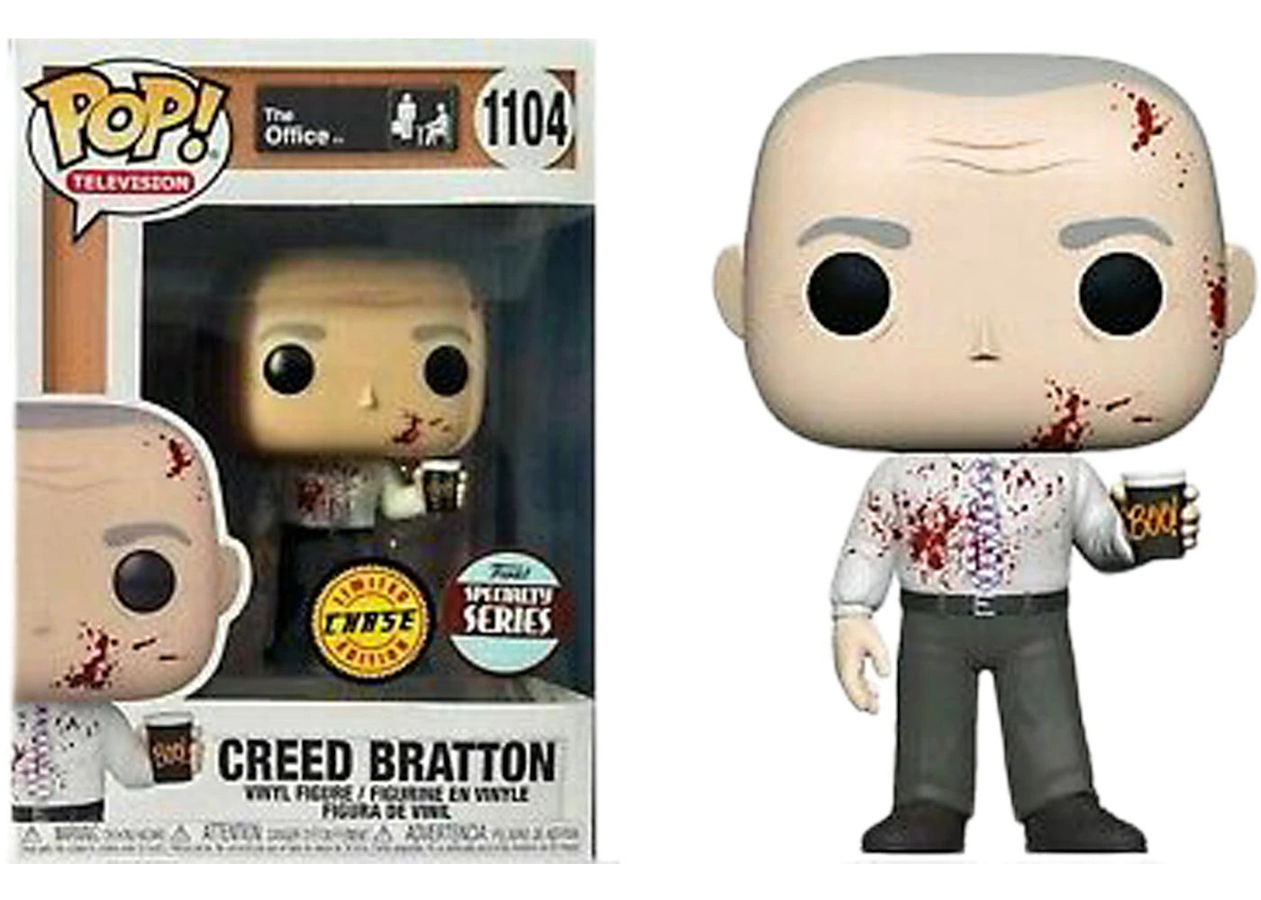 Funko Pop! Television The Office Creed Bratton Bloodied (Chase) Specialty Series Exclusive Figure #1104