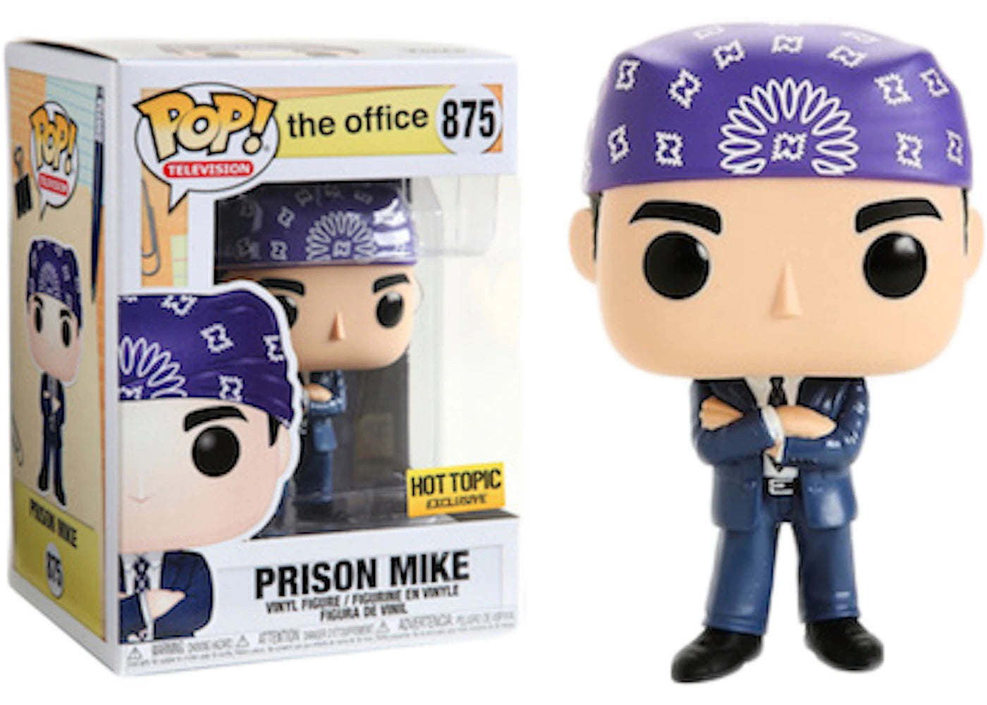 Funko Pop! Television The Office Prison Mike Hot Topic Exclusive Figure #875