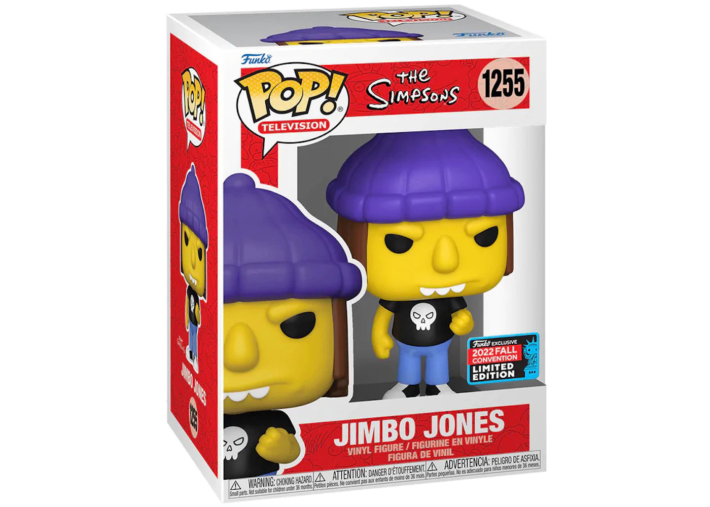 Funko Pop! Television The Simpsons Jimbo Jones 2022 Fall Convention Exclusive Figure #1255