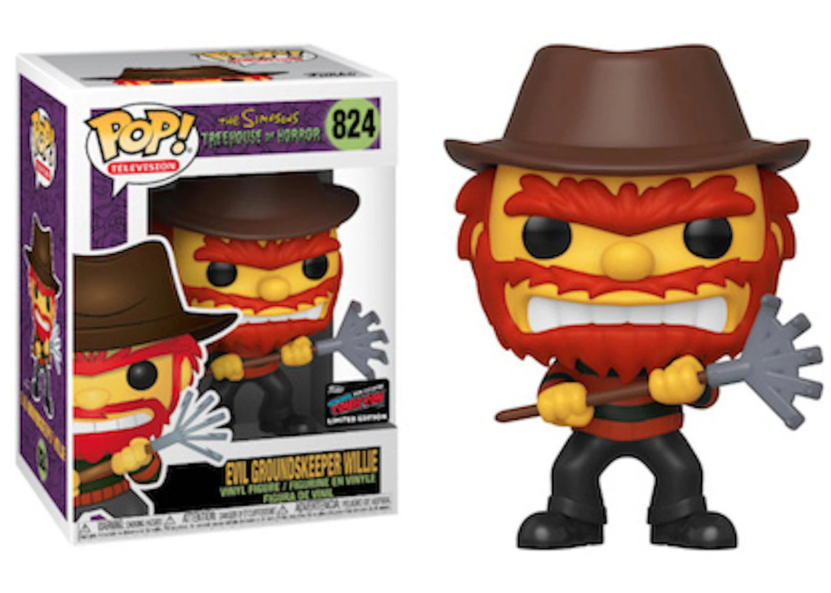 Funko Pop! Television The Simpsons Treehouse Of Horror Evil Groundskeeper Willie 2019 NYCC Figure #824
