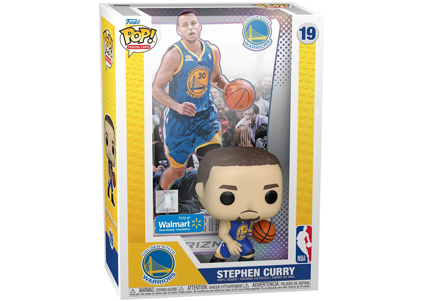 Funko Pop! Trading Cards 2012-13 Panini Prizm Stephen Curry Golden State Warriors Walmart Exclusive Figure #19