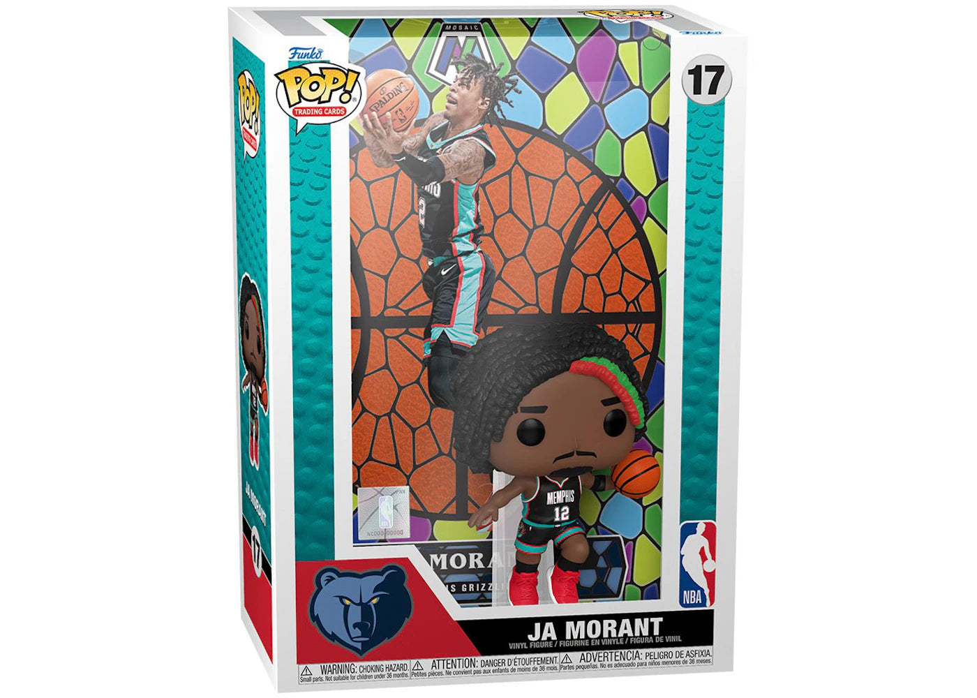 Funko Pop! Trading Cards Mosaic NBA Memphis Grizzlies Ja Morant Figure #17
