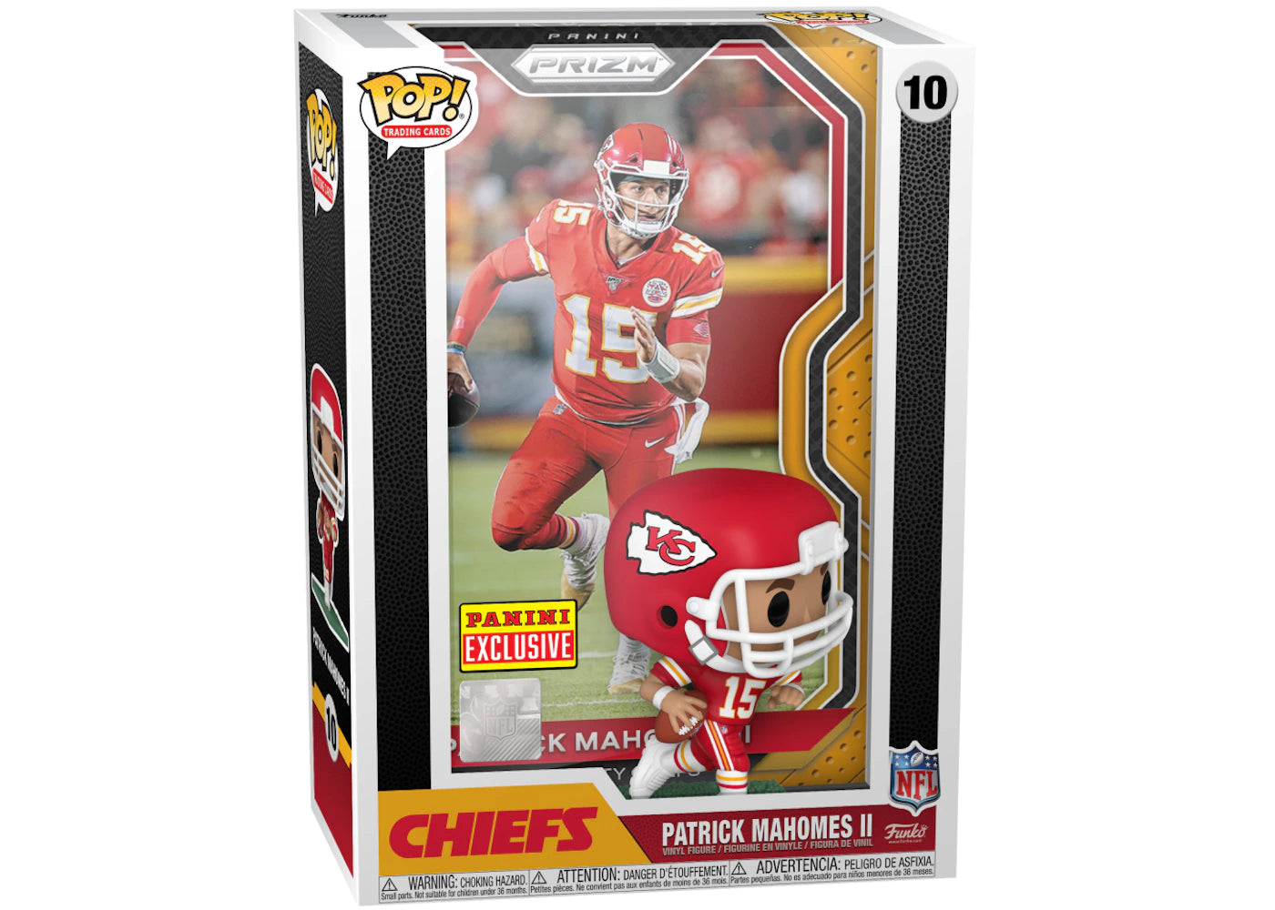 Funko Pop! Trading Cards Panini Prizm NFL Kansas City Chiefs Patrick Mahomes II Panini Exclusive Figure #10