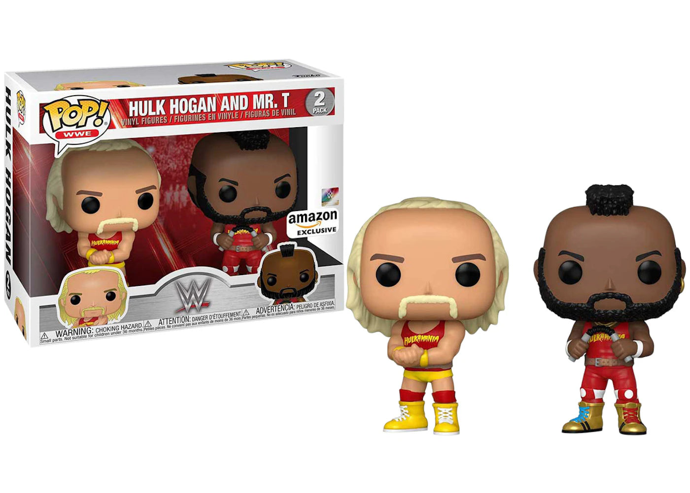 Funko Pop! WWE Hulk Hogan & Mr. T Amazon Exclusive 2 Pack
