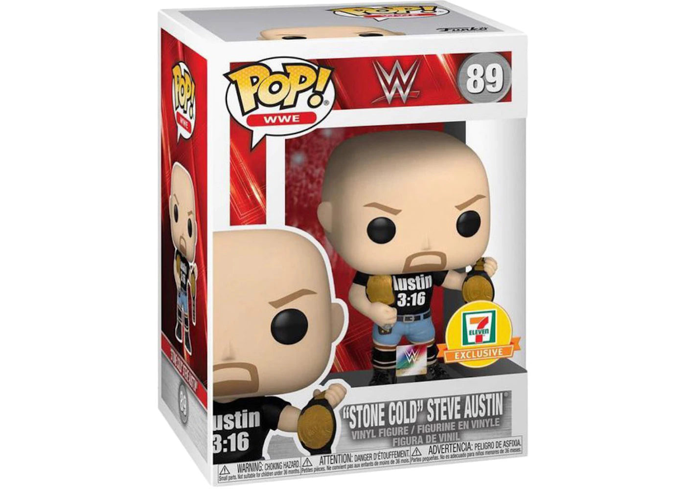 Funko Pop! WWE "Stone Cold" Steve Austin 7Eleven Exclusive Figure #895