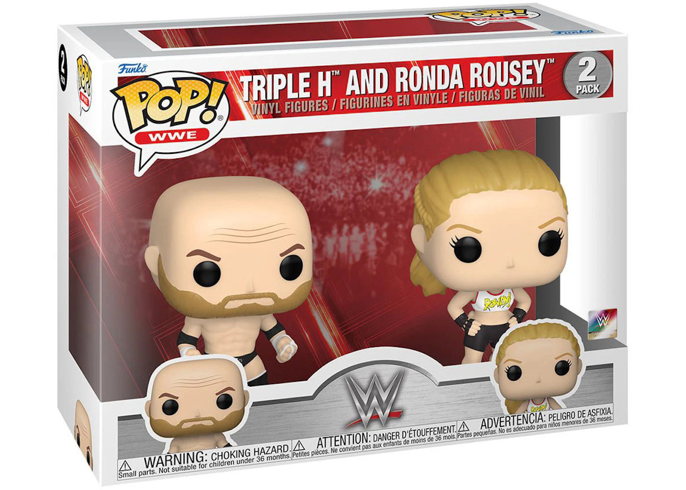 Funko Pop! WWE Triple H and Ronda Rousey Figure 2-Pack