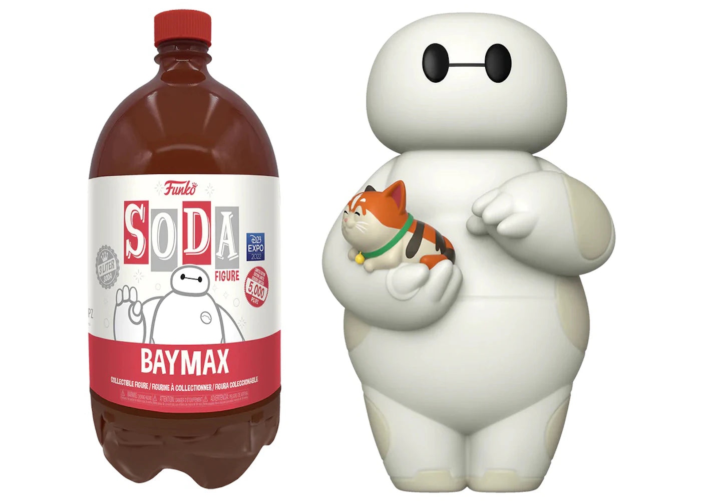Funko Soda 3-Liter Disney Big Hero 6 Baymax 2022 D23 Expo Exclusive Open Bottle Chase Figure
