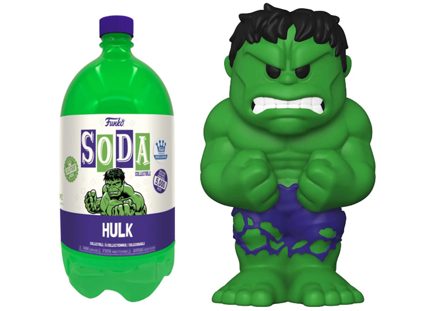 Funko Soda 3 Liter Marvel Hulk Funko Shop Exclusive Open Bottle Common Figure