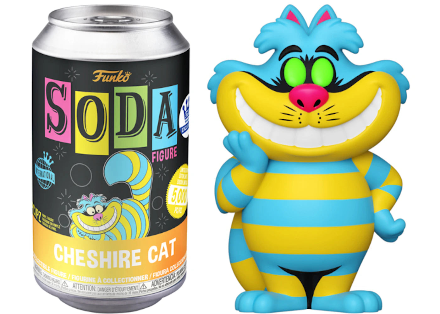 Funko Soda Disney Alice In Wonderland Cheshire Cat 2021 Summer Virtual Funkon Exclusive Open Can Figure