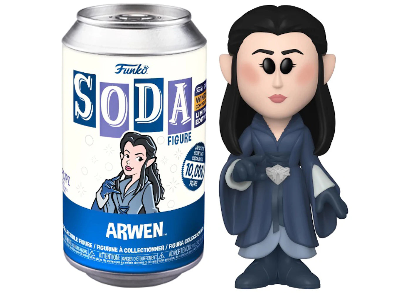 Funko Soda Lord of the Rings Arwen 2022 Winter Convention Exclusive Open Can Common Figure