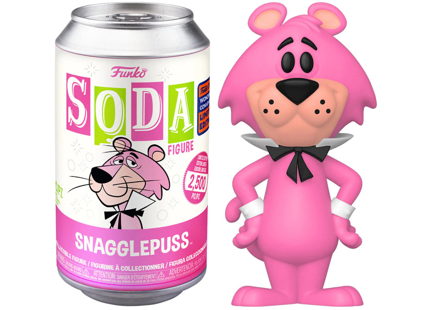 Funko Soda Snagglepuss 2023 Wondrous Convention Exclusive Open Can Figure