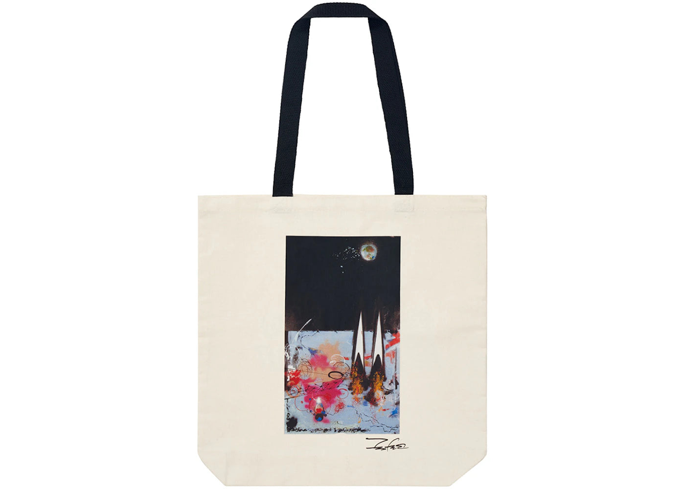 Futura Bronx Museum x Blue City Tote Bag Natural