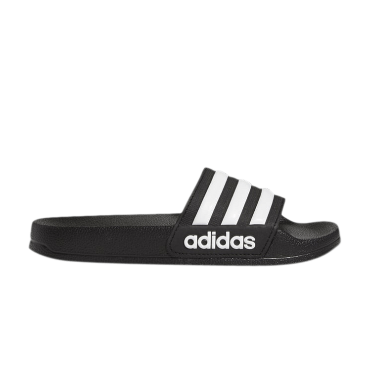 adidas Adilette Shower Slides Core Black Cloud White (GS)