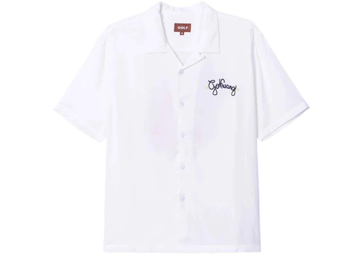 GOLF Rasberry Button Up Shirt White