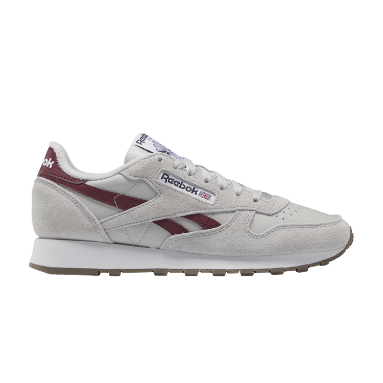 Reebok Classic Leather Grey Classic Burgundy