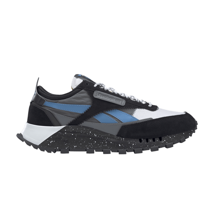 Reebok Classic Leather Legacy Black Blue White Speckle