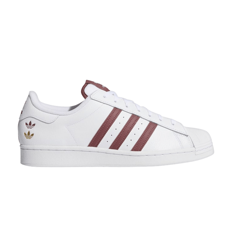 adidas Superstar White Quiet Crimson