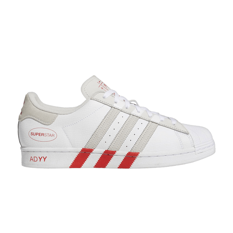 adidas Superstar Extended 3-Stripes White Red