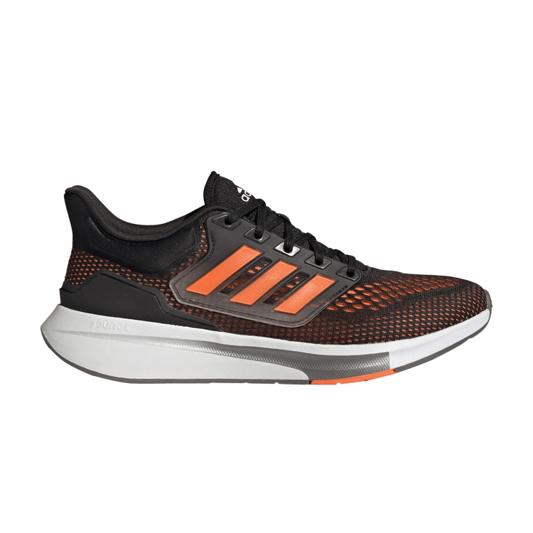 adidas EQ21 Run Core Black Solar Orange Iron Metallic