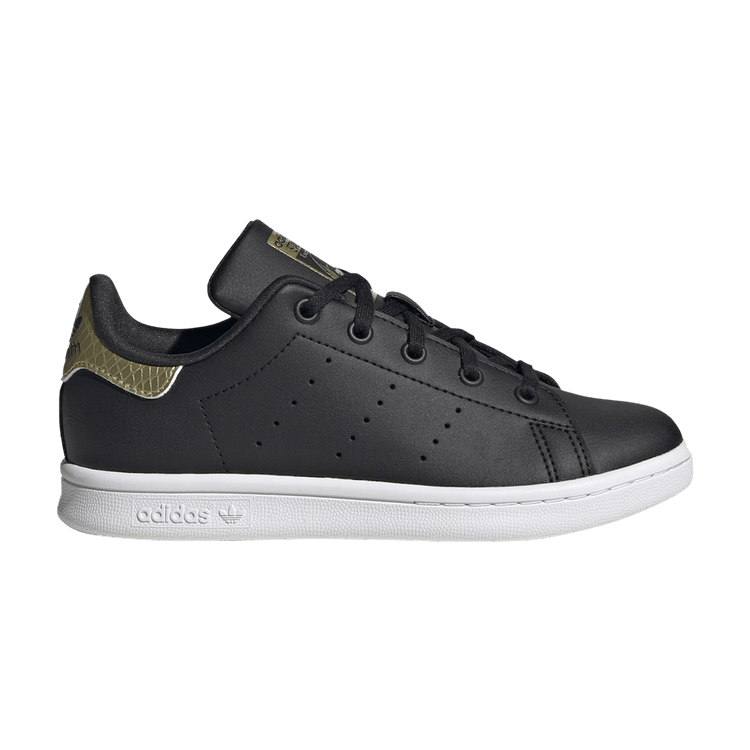 adidas Stan Smith Core Black Cloud White Gold Metallic (PS)