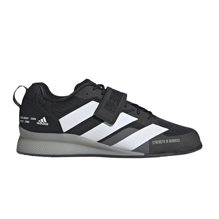 adidas Adipower 3 Core Black Cloud White Grey Three