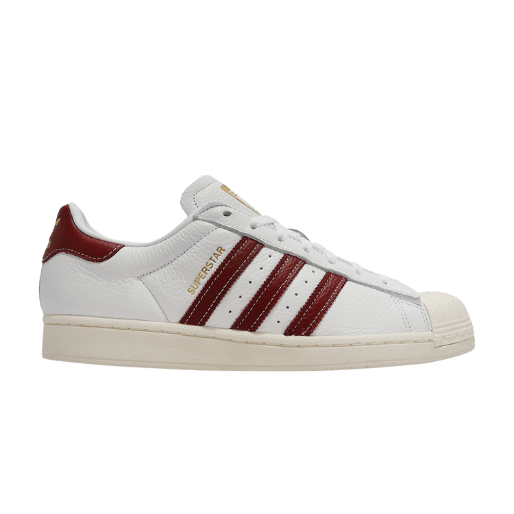 adidas Superstar Footwear White College Burgundy