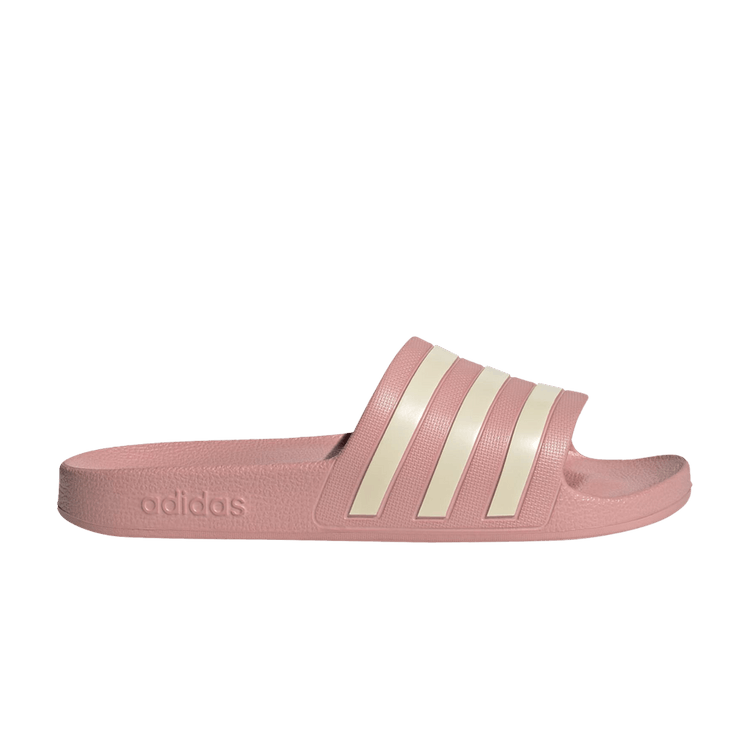 adidas Adilette Aqua Slides Wonder Mauve Wonder White