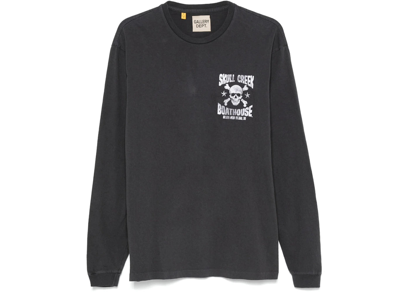 Gallery Dept. Skull Creek Long Sleeve T-shirt Vintage Black