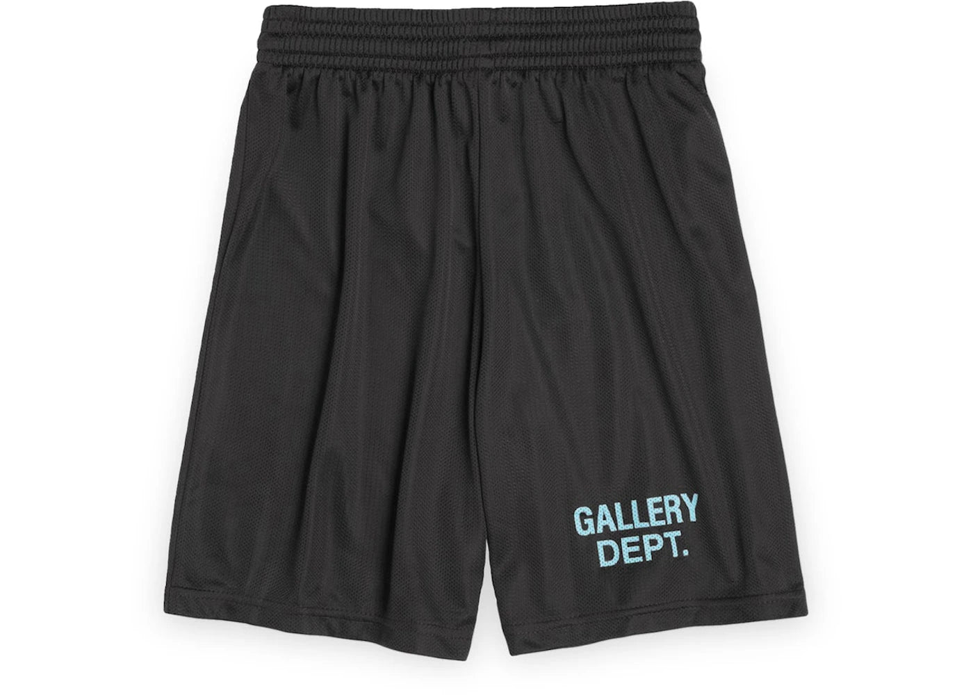 Gallery Dept. Studio English Logo Gym Shorts Black/Light Blue