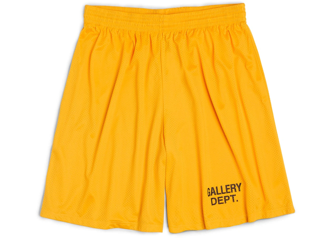 Gallery Dept. Studio English Logo Gym Shorts Yellow