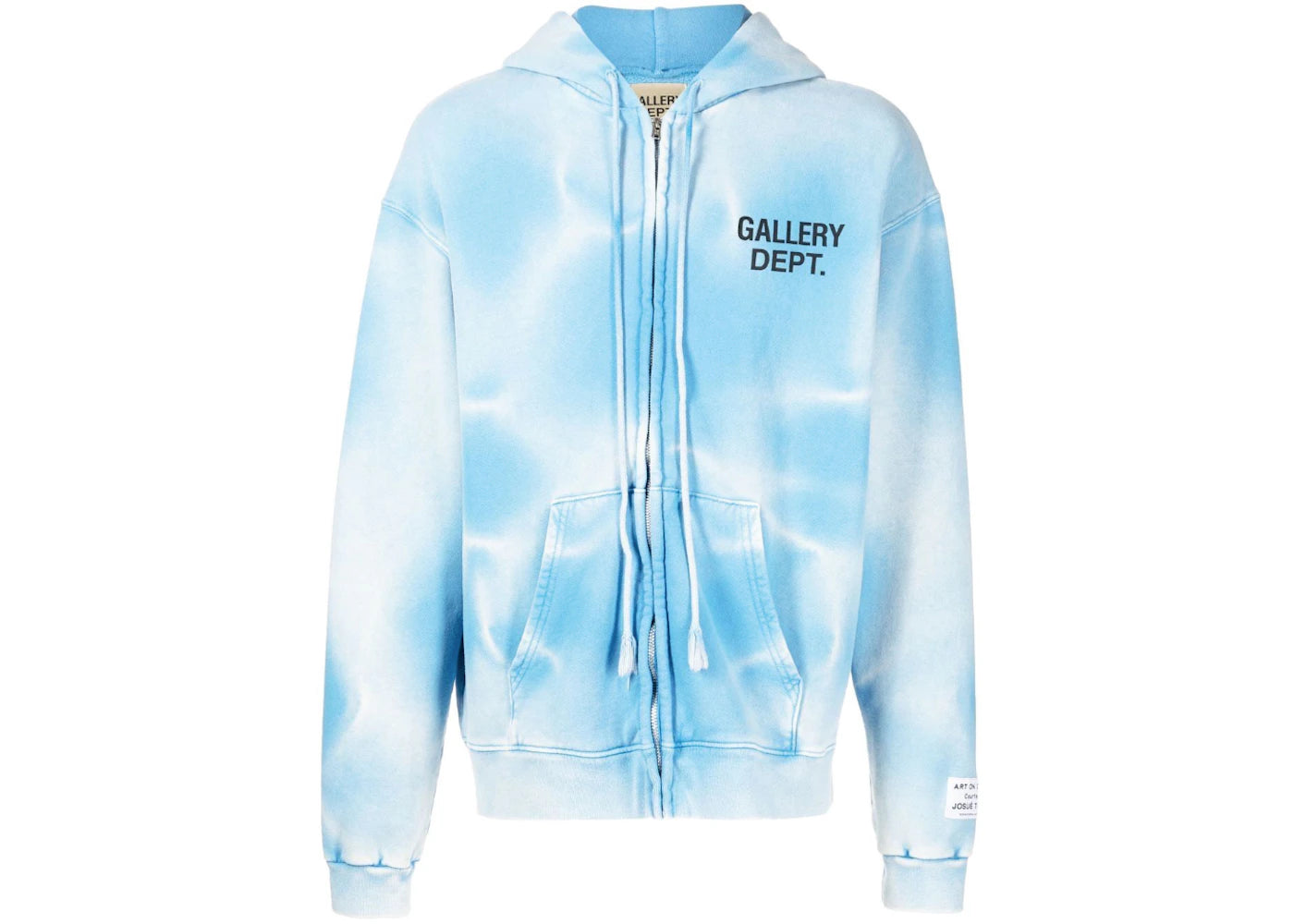 Gallery Dept. Sun Faded Zip Up Hoodie Blue