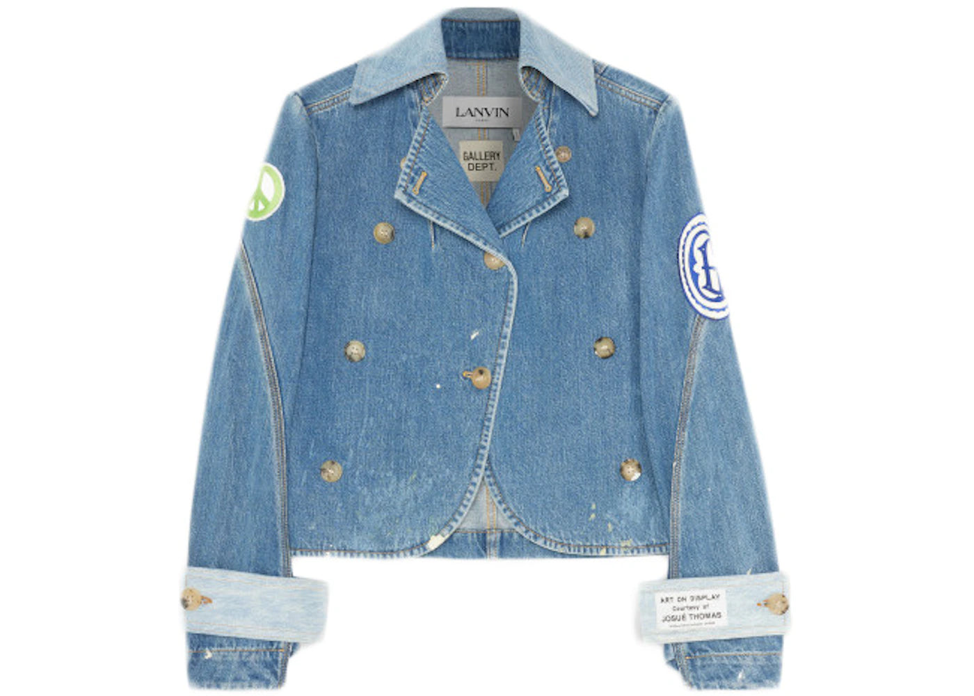 Gallery Dept. x Lanvin Women's Double-Breasted Denim Jacket Multi (Collection 2)