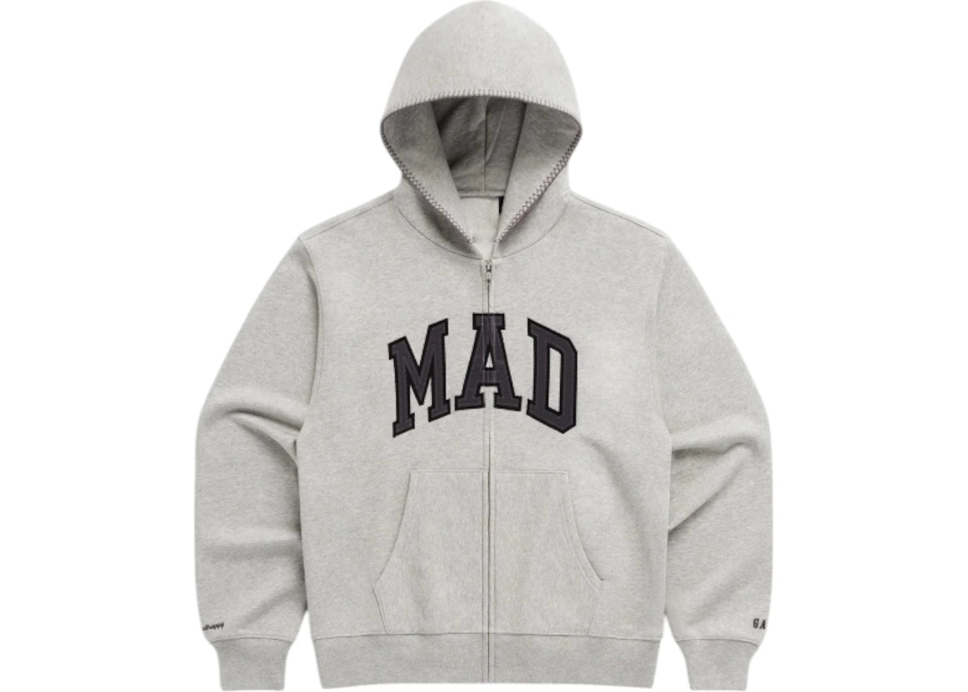 Gap x MadHappy Mad Full Zip Hoodie Light Gray